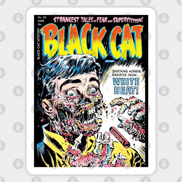 Black Cat Mystery 50 comic cover Magnet by MarbitMonster